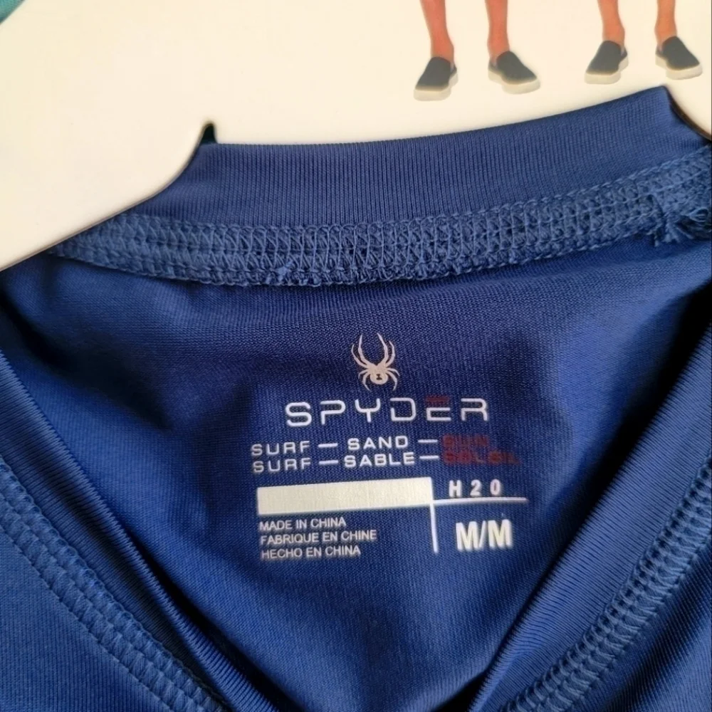 🛑 2 / $40 Sale! SPYDER 3 Piece Surf Sand Sun Swim Set  Blue- Size (10/12) M NWT